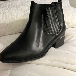 Black Booties from Just Fab. Size 8. Worn 2xs. Not leather. Jacki-e.